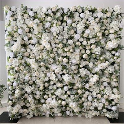 フラワーウォールグレーとホワイト