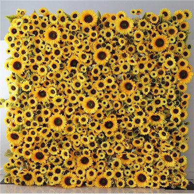 ひまわりの背景の壁