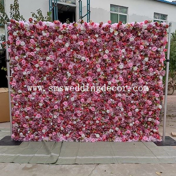 background artificial flower decoration stage